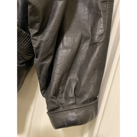 One Way WOMENS Leather Motorcycle Riding Biker Black Full Zip Jacket  Small - Picture 6 of 12